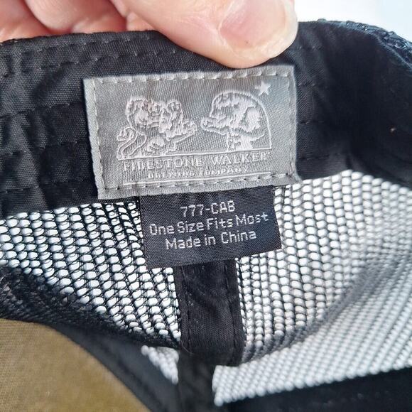 Firestone Walker Brewing Company Lager Hat Cap Snap Back White Trucker Rope - Picture 8 of 8